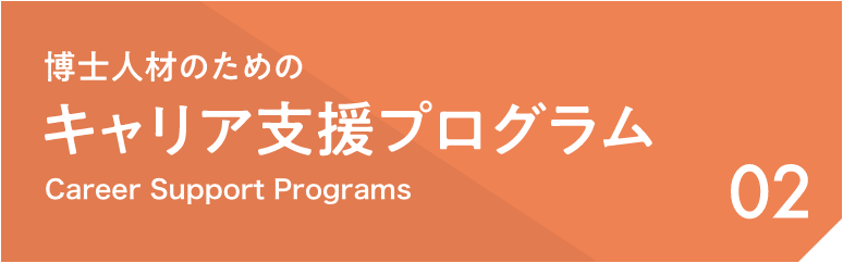 02 博士人材のためのキャリア支援プログラム